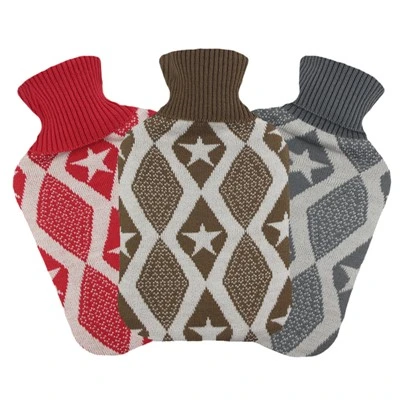 Housse tricotée pour bouillotte personnalisée
