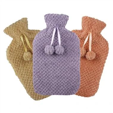Housse en flanelle pour sac à eau chaude en caoutchouc