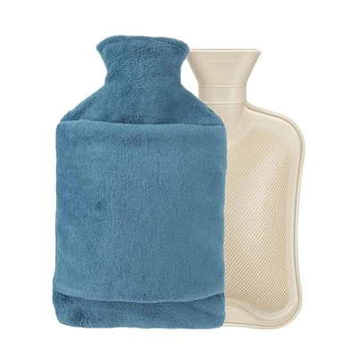 Housse de bouillotte d'hiver en fausse fourrure 2l