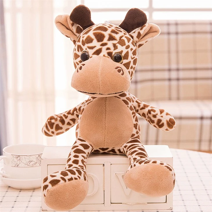 Stuffed Fox Raccoon Giraffe Elephant Plush Toy