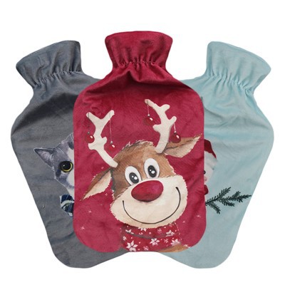 Housses en polaire de Noël pour sac d'eau chaude