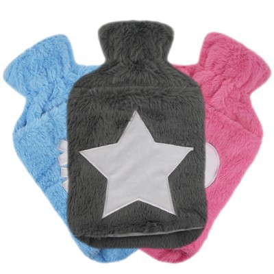 Housse en fausse fourrure avec bouillotte de 2000 ml
