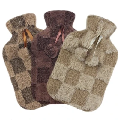 Housse en peluche pour sac d'eau chaude et chaude