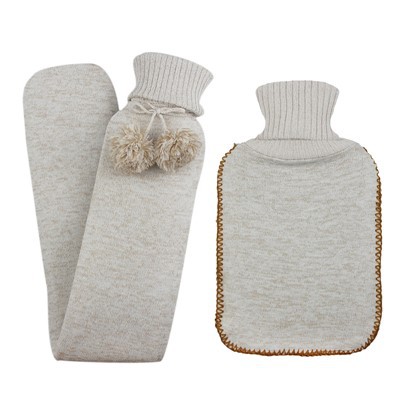 Housse de bouillotte tricotée portable